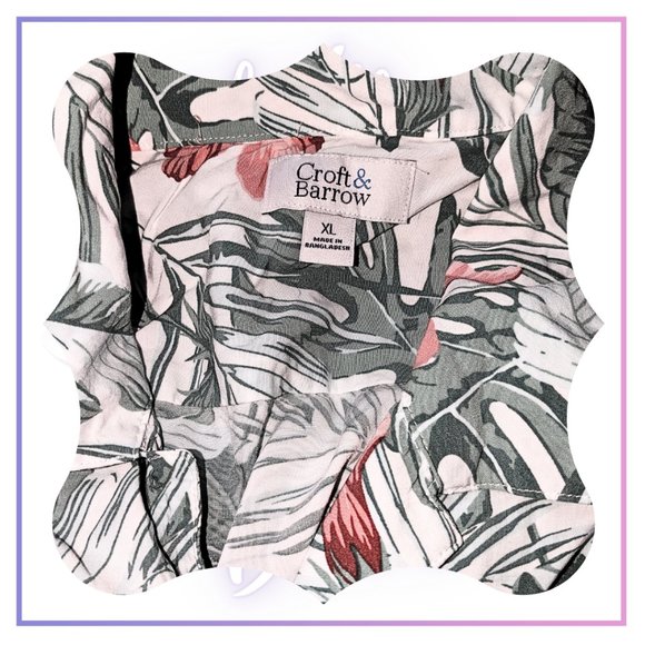 Croft & Barrow Lightweight Short Sleeve Shirt Size XL - Picture 3 of 13